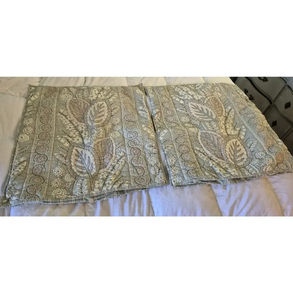 💥 Restoration Hardware Quilted Set 2 Shams Jardin